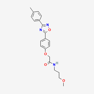 N-(3-methoxypropyl)-2-{4-[3-(4-methylphenyl)-1,2,4-oxadiazol-5-yl]phenoxy}acetamide