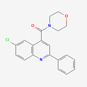 (6-Chloro-2-phenylquinolin-4-yl)(morpholin-4-yl)methanone