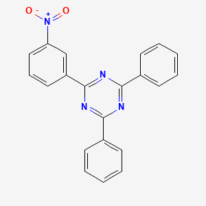 molecular formula C21H14N4O2 B11122550 2-(3-Nitrophenyl)-4,6-diphenyl-1,3,5-triazine CAS No. 7753-05-1