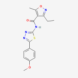 3-ethyl-N-[5-(4-methoxyphenyl)-1,3,4-thiadiazol-2-yl]-5-methyl-1,2-oxazole-4-carboxamide