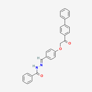 N'-[(E)-{4-[2-(biphenyl-4-yl)-2-oxoethoxy]phenyl}methylidene]benzohydrazide