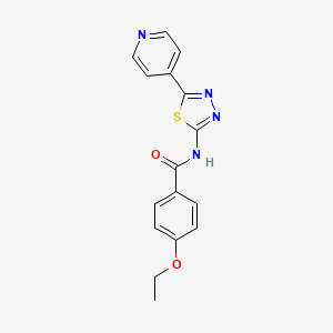 4-ethoxy-N-[5-(pyridin-4-yl)-1,3,4-thiadiazol-2-yl]benzamide