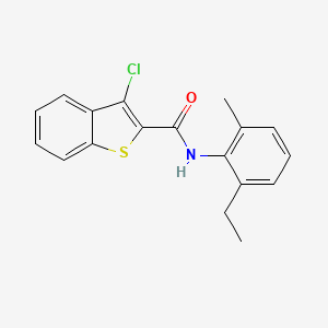 3-chloro-N-(2-ethyl-6-methylphenyl)-1-benzothiophene-2-carboxamide