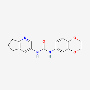 1-(6,7-Dihydro-5H-cyclopenta[b]pyridin-3-yl)-3-(2,3-dihydrobenzo[b][1,4]dioxin-6-yl)urea