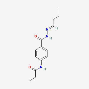 N-(4-{[(2E)-2-butylidenehydrazinyl]carbonyl}phenyl)propanamide