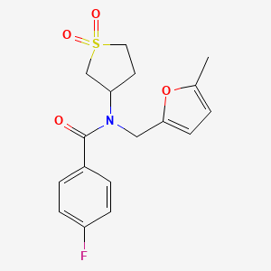 N-(1,1-dioxidotetrahydrothiophen-3-yl)-4-fluoro-N-[(5-methylfuran-2-yl)methyl]benzamide