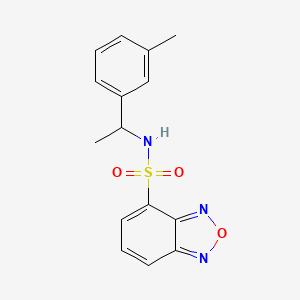 N-[1-(3-methylphenyl)ethyl]-2,1,3-benzoxadiazole-4-sulfonamide