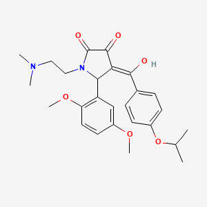 5-(2,5-dimethoxyphenyl)-1-[2-(dimethylamino)ethyl]-3-hydroxy-4-{[4-(propan-2-yloxy)phenyl]carbonyl}-1,5-dihydro-2H-pyrrol-2-one