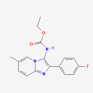 Ethyl [2-(4-fluorophenyl)-6-methylimidazo[1,2-a]pyridin-3-yl]carbamate