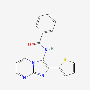 N-[2-(thiophen-2-yl)imidazo[1,2-a]pyrimidin-3-yl]benzamide