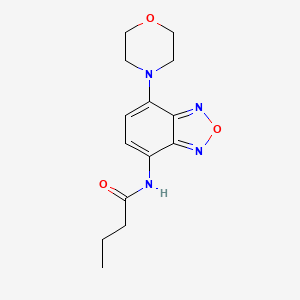 N-[7-(morpholin-4-yl)-2,1,3-benzoxadiazol-4-yl]butanamide