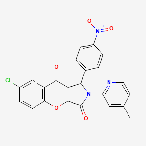 7-Chloro-2-(4-methylpyridin-2-yl)-1-(4-nitrophenyl)-1,2-dihydrochromeno[2,3-c]pyrrole-3,9-dione