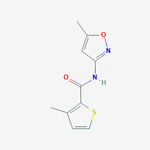 3-methyl-N-(5-methyl-1,2-oxazol-3-yl)thiophene-2-carboxamide