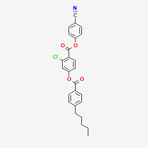 4-Cyanophenyl 2-chloro-4-{[(4-pentylphenyl)carbonyl]oxy}benzoate