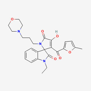 1-ethyl-4'-hydroxy-3'-[(5-methylfuran-2-yl)carbonyl]-1'-[3-(morpholin-4-yl)propyl]spiro[indole-3,2'-pyrrole]-2,5'(1H,1'H)-dione