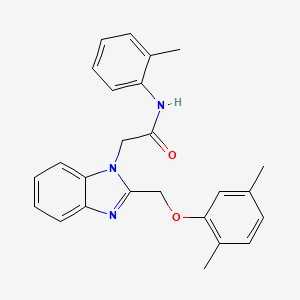 2-{2-[(2,5-dimethylphenoxy)methyl]-1H-benzimidazol-1-yl}-N-(2-methylphenyl)acetamide