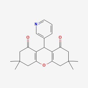 3,3,6,6-tetramethyl-9-(pyridin-3-yl)-3,4,5,6,7,9-hexahydro-1H-xanthene-1,8(2H)-dione