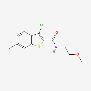 3-chloro-N-(2-methoxyethyl)-6-methyl-1-benzothiophene-2-carboxamide