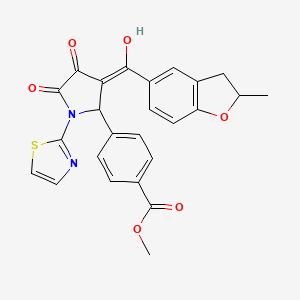 methyl 4-{4-hydroxy-3-[(2-methyl-2,3-dihydro-1-benzofuran-5-yl)carbonyl]-5-oxo-1-(1,3-thiazol-2-yl)-2,5-dihydro-1H-pyrrol-2-yl}benzoate