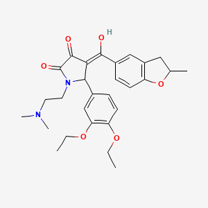 5-(3,4-diethoxyphenyl)-1-[2-(dimethylamino)ethyl]-3-hydroxy-4-[(2-methyl-2,3-dihydro-1-benzofuran-5-yl)carbonyl]-1,5-dihydro-2H-pyrrol-2-one