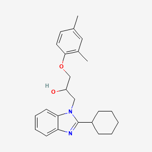 1-(2-cyclohexyl-1H-benzimidazol-1-yl)-3-(2,4-dimethylphenoxy)propan-2-ol