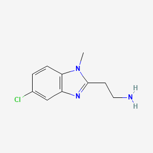 2-(5-chloro-1-methyl-1H-benzo[d]imidazol-2-yl)ethanamine