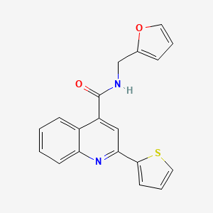 N-(2-furylmethyl)-2-(2-thienyl)-4-quinolinecarboxamide