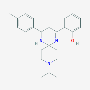 2-[4-(4-Methylphenyl)-9-(propan-2-yl)-1,5,9-triazaspiro[5.5]undec-1-en-2-yl]phenol