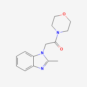 molecular formula C14H17N3O2 B11123164 2-(2-methyl-1H-1,3-benzodiazol-1-yl)-1-(morpholin-4-yl)ethan-1-one 