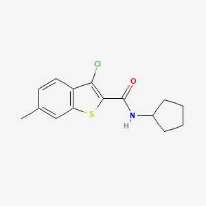 3-chloro-N-cyclopentyl-6-methyl-1-benzothiophene-2-carboxamide