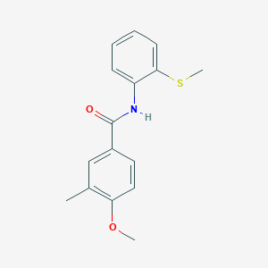 4-methoxy-3-methyl-N-[2-(methylsulfanyl)phenyl]benzamide