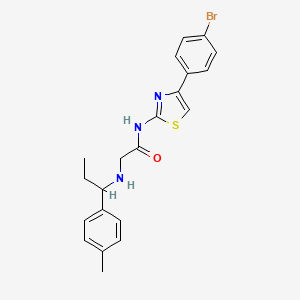 N-[4-(4-bromophenyl)-1,3-thiazol-2-yl]-N~2~-[1-(4-methylphenyl)propyl]glycinamide