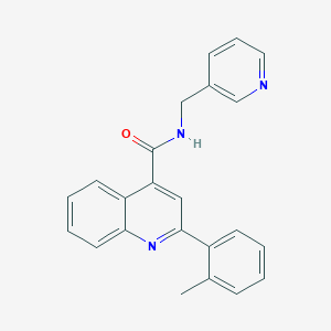 2-(2-methylphenyl)-N-(pyridin-3-ylmethyl)quinoline-4-carboxamide