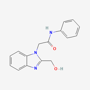 2-[2-(hydroxymethyl)-1H-benzimidazol-1-yl]-N-phenylacetamide