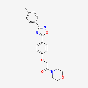 2-{4-[3-(4-Methylphenyl)-1,2,4-oxadiazol-5-yl]phenoxy}-1-(morpholin-4-yl)ethanone