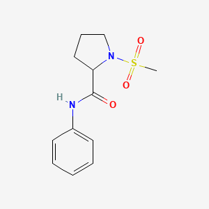 1-(methylsulfonyl)-N-phenylpyrrolidine-2-carboxamide