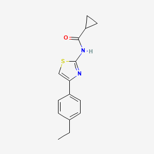 N-[4-(4-ethylphenyl)-1,3-thiazol-2-yl]cyclopropanecarboxamide