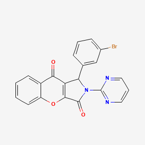 1-(3-Bromophenyl)-2-(pyrimidin-2-yl)-1,2-dihydrochromeno[2,3-c]pyrrole-3,9-dione