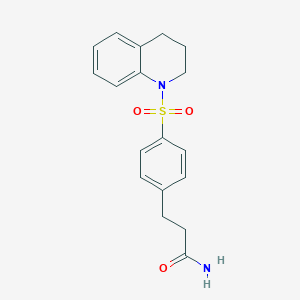 3-[4-(3,4-dihydroquinolin-1(2H)-ylsulfonyl)phenyl]propanamide