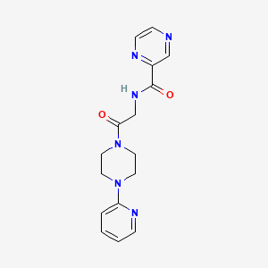 N-{2-oxo-2-[4-(2-pyridyl)piperazino]ethyl}-2-pyrazinecarboxamide