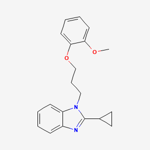 2-cyclopropyl-1-[3-(2-methoxyphenoxy)propyl]-1H-benzimidazole