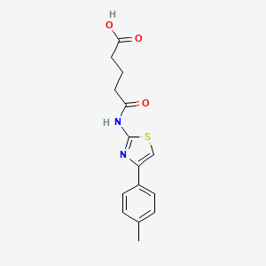 5-{[4-(4-Methylphenyl)-1,3-thiazol-2-yl]amino}-5-oxopentanoic acid