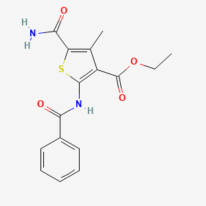 Ethyl 2-benzamido-5-carbamoyl-4-methylthiophene-3-carboxylate