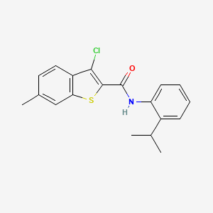 3-chloro-6-methyl-N-[2-(propan-2-yl)phenyl]-1-benzothiophene-2-carboxamide