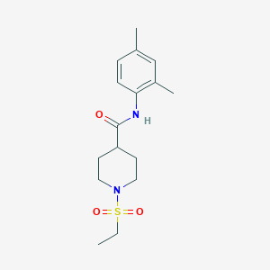 molecular formula C16H24N2O3S B11123674 N-(2,4-dimethylphenyl)-1-(ethylsulfonyl)piperidine-4-carboxamide 