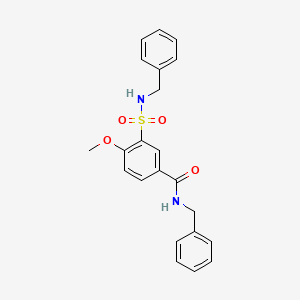 N-benzyl-3-(benzylsulfamoyl)-4-methoxybenzamide