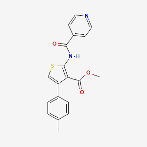 Methyl 4-(4-methylphenyl)-2-[(pyridin-4-ylcarbonyl)amino]thiophene-3-carboxylate