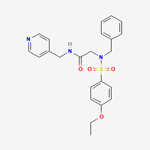 N~2~-benzyl-N~2~-[(4-ethoxyphenyl)sulfonyl]-N-(pyridin-4-ylmethyl)glycinamide