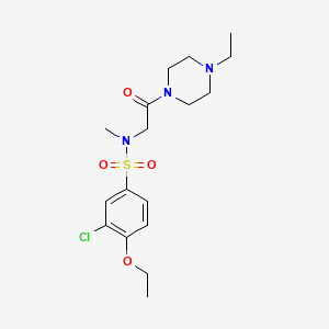 3-chloro-4-ethoxy-N-[2-(4-ethylpiperazin-1-yl)-2-oxoethyl]-N-methylbenzenesulfonamide