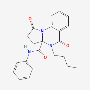 4-butyl-1,5-dioxo-N-phenyl-2,3,4,5-tetrahydropyrrolo[1,2-a]quinazoline-3a(1H)-carboxamide